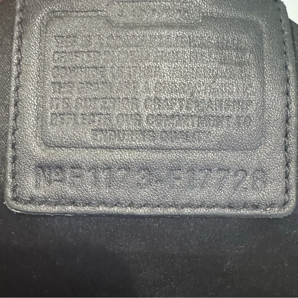 Coach East West Gallery tote bag in black patent leather
